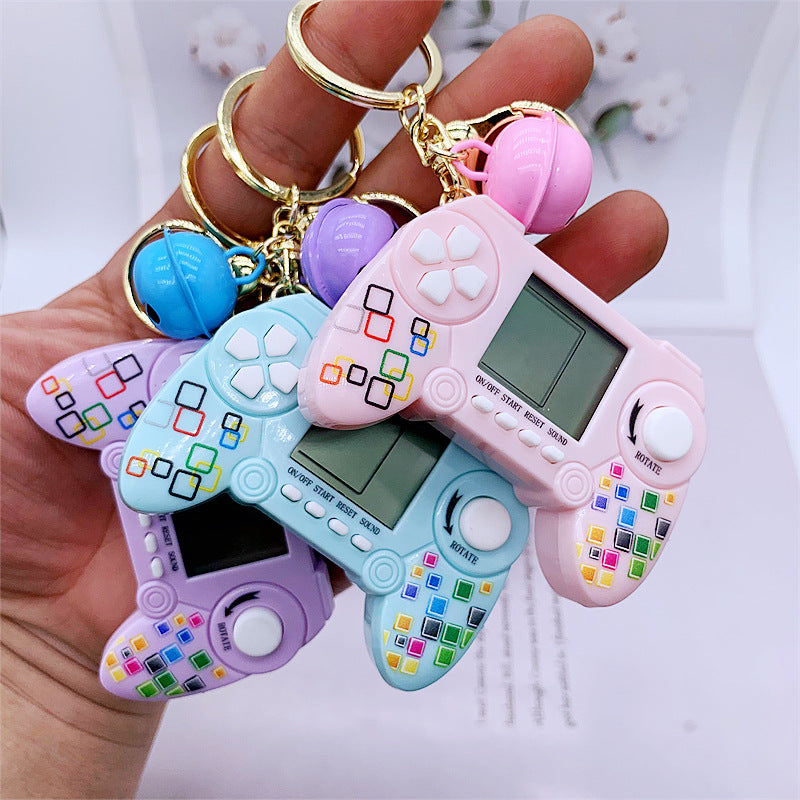 Wholesale ABS Tetris Handheld Mini Game Console Keychain